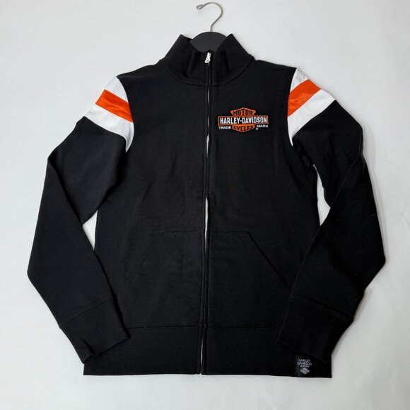 NWT Harley Davidson Women's Full Zip Graphic Track Jacket‎ Medium - Picture 1 of 7